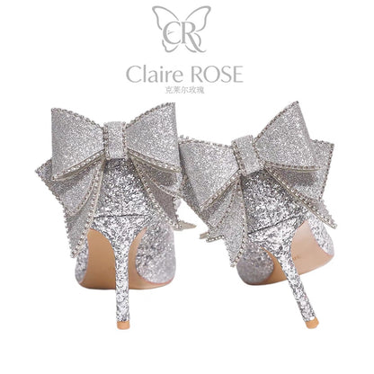 Princess Claire Rose Coronation Gift Box – Crystal Stiletto Heels; a Birthday Gift for Girls (Ideal for 18th Coming-of-Age Celebrations)