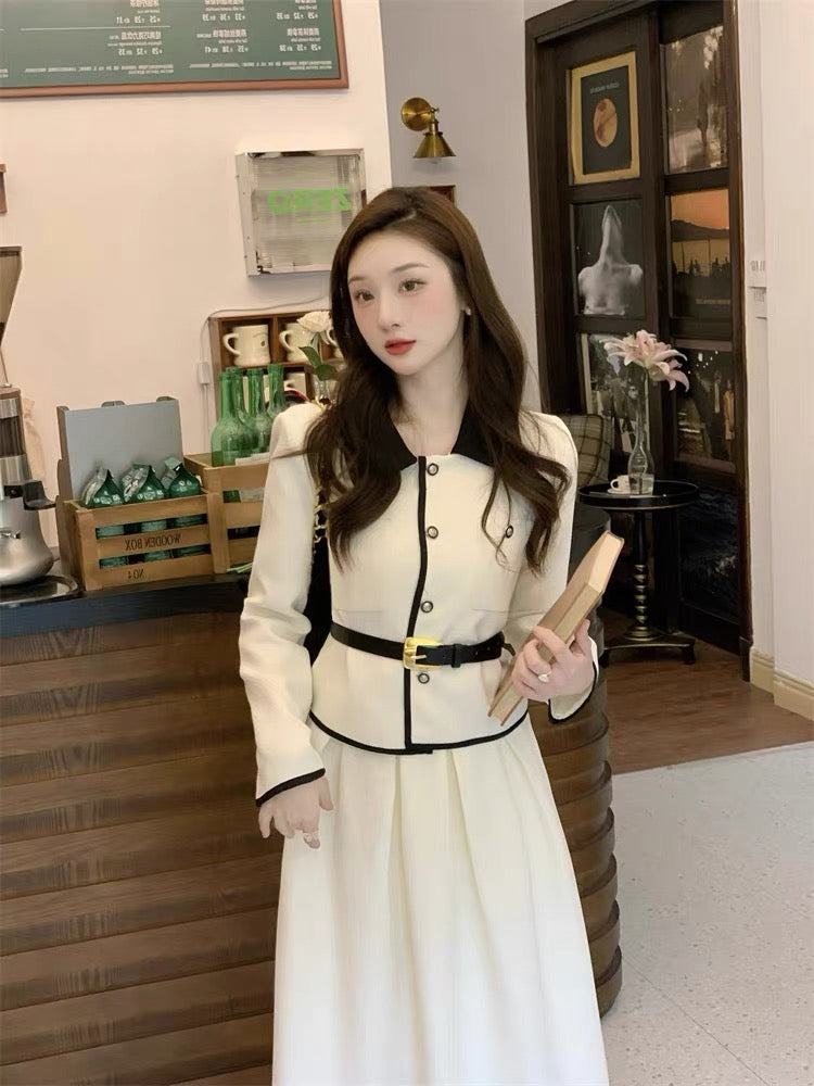 White French retro style suit dress suit cold style high-end small fragrance women's early autumn wear 2023