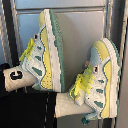 Guochao autumn ins wind hit color retro German training shoes male chic all-match niche trend couple sports skateboard shoes