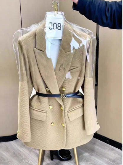 Suit jacket women's autumn 2023 new design sense niche small man popular this year super good-looking suit jacket