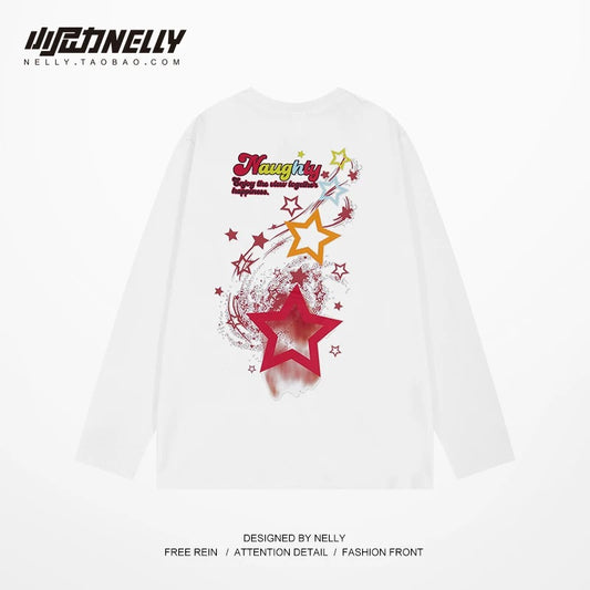 American cartoon cat print round neck short sleeve men and women summer 2025 couple pure cotton t-shirt half sleeve bottoming shirt trend