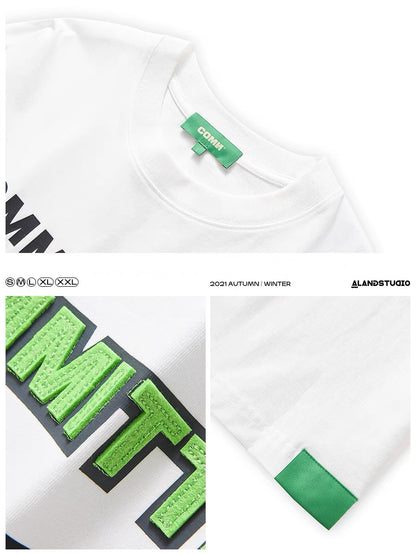 Xu Tailang summer new fashion brand round neck short-sleeved T-shirt men's American loose trendy letter printed T-shirt top