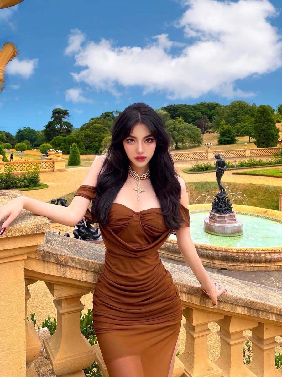 Dress 2023 new women's French retro fashion temperament high-end sexy  Lee  Nhi Boutique