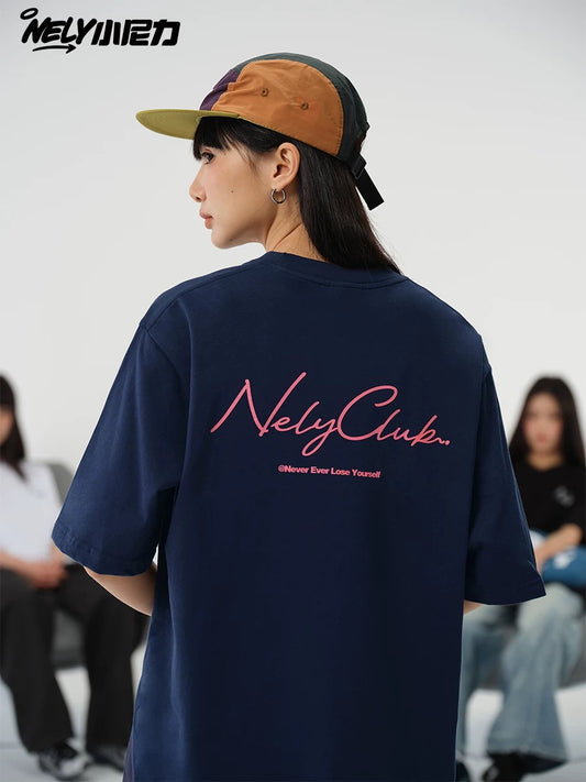 American cartoon cat print round neck short sleeve men and women summer 2025 couple pure cotton t-shirt half sleeve bottoming shirt trend