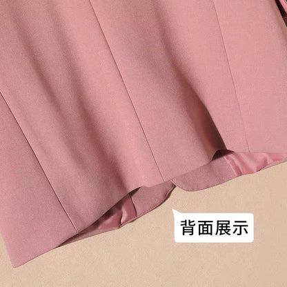 Light mature style blazer women's loose 2023 spring and autumn new chiffon floral dress suit two-piece suit (S0345)