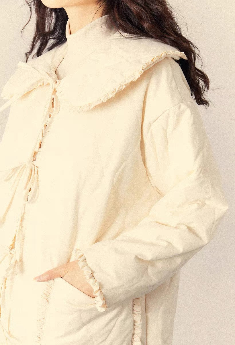 [Leakage Pickup] Loss clearance, limited to 10 pieces per day, this year’s hottest cotton clothing 2022 doll collar coat for women in autumn and winter V1155