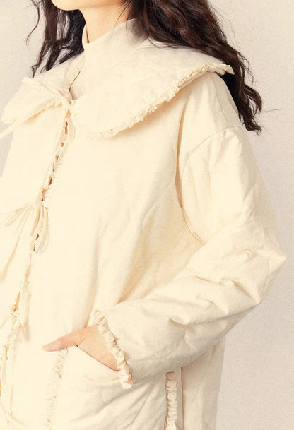 [Leakage Pickup] Loss clearance, limited to 10 pieces per day, this year’s hottest cotton clothing 2022 doll collar coat for women in autumn and winter V1155