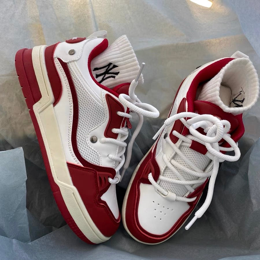 Guochao ins Hong Kong style hit color light breathable sports shoes male chic all-match niche trend couple casual sneakers