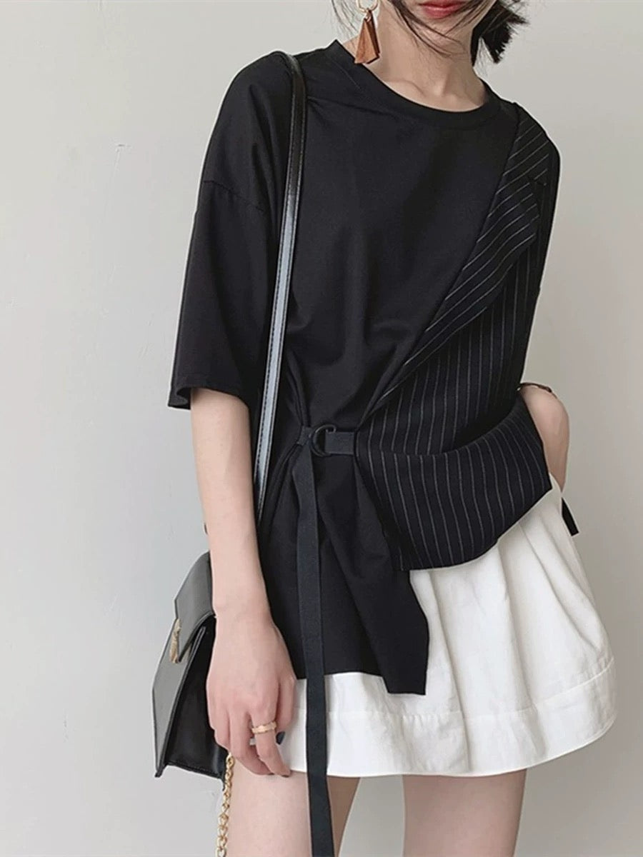 Warmo versatile a-line cotton and linen work shorts high-waisted 2024 summer white casual pants slimming wide-leg pants skirts for women