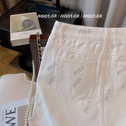 2023 summer new fashion temperament slim high-waist skirt