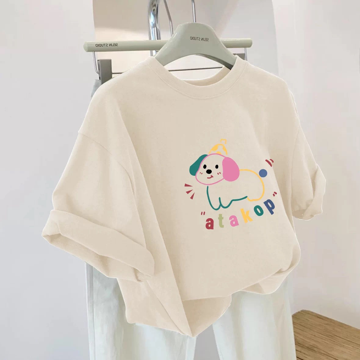 Foreign trade cut label tail order ~ counter withdrawal American trend summer short-sleeved T-shirt men and women pure cotton loose versatile (Copy)