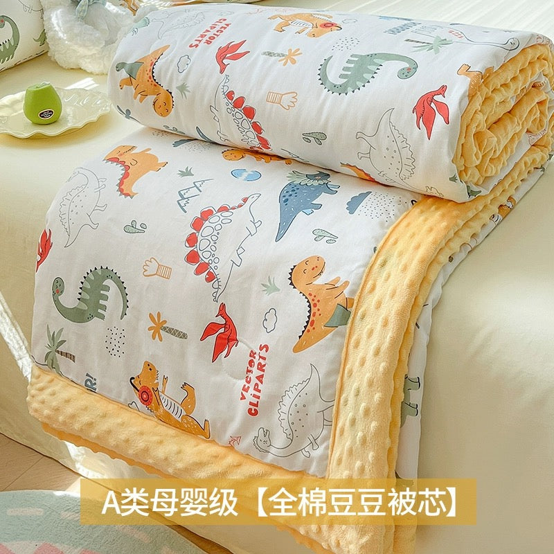Soybean fiber cotton bean quilt thick winter quilt core single children's pure cotton summer cool quilt spring and autumn air conditioning quilt