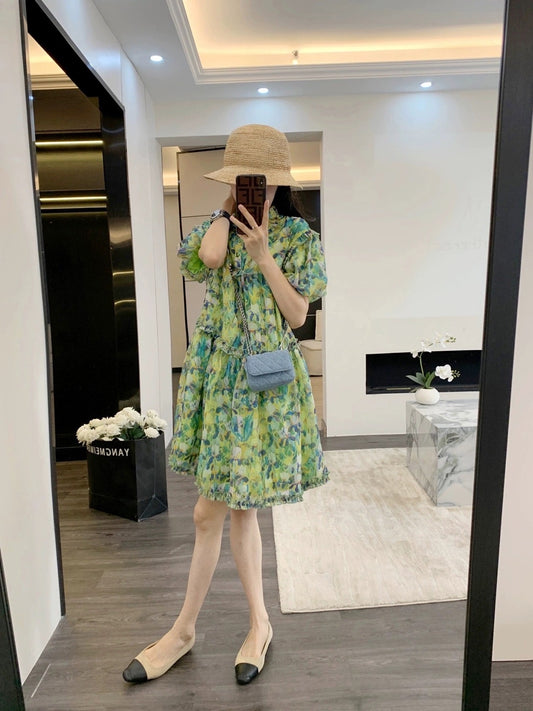 Leathercat Dress 2023 New Women's French Romantic Temperament Small Slim Summer Loose Skirt