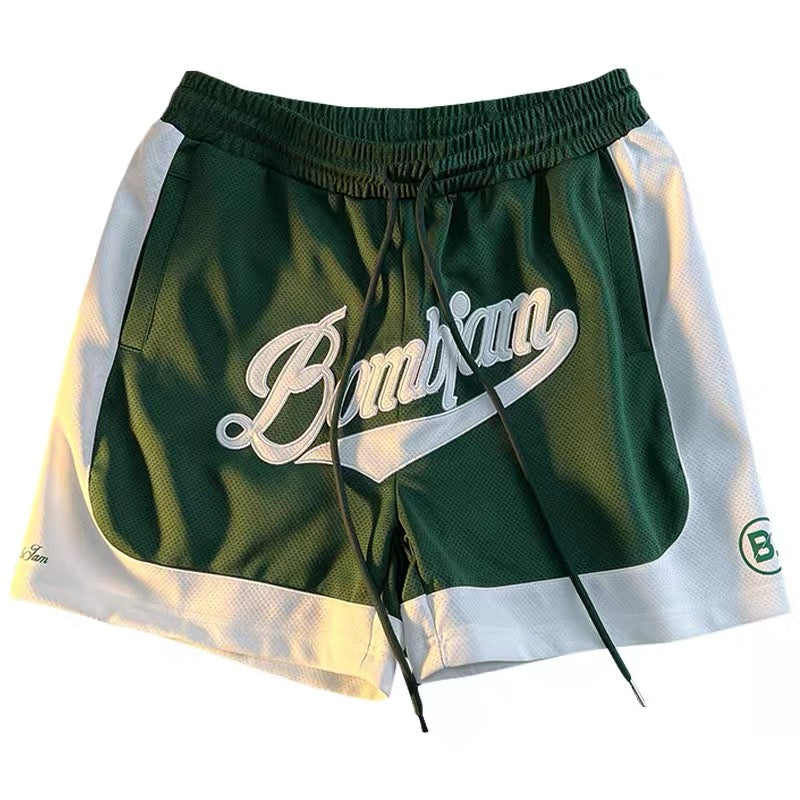 Shorts men's trendy summer sports and leisure American heavy street trend hip-hop outer wear letter sweatpants five-quarter pants