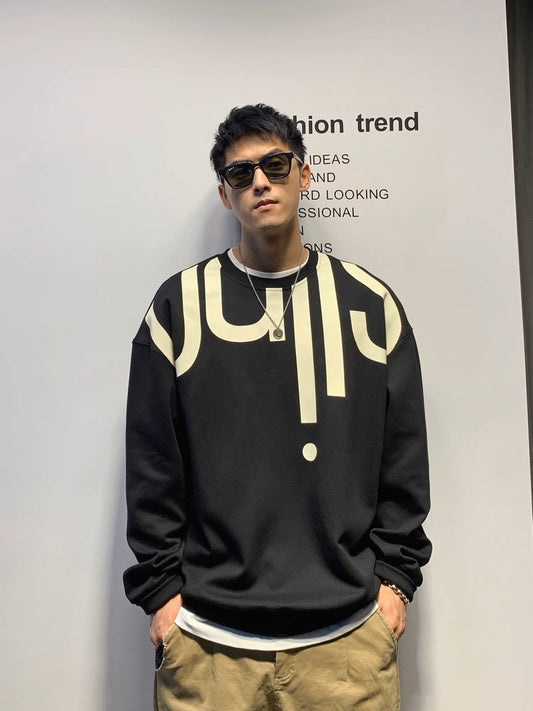 Xu Tailang American-style ruffian handsome fried street sweater men's spring and autumn tide brand high street bottoming shirt fried street ins tide long-sleeved top