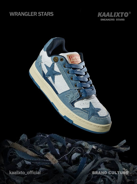 [Thick sole to increase height] Kaalixto national fashion brand authentic 2024 new star shoes spring and summer low-top sneakers