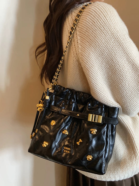 Nanfeng Chio2nd Ceir high-end leather series New Year party pillow bag red wedding bag handbag