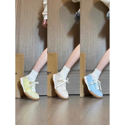 Mr. h/lightweight genuine leather Forrest Gump shoes women's new breathable ballet moral training shoes sports casual shoes white shoes summer and autumn (S0124)
