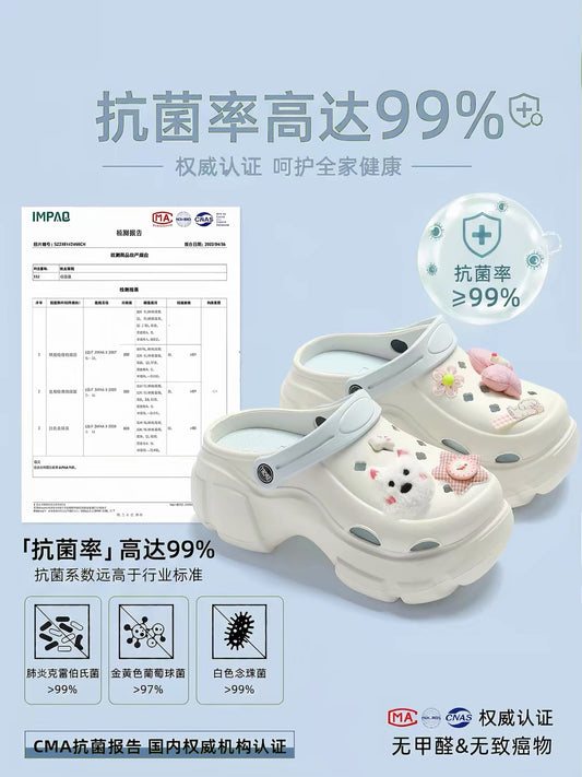 Women's Non-Slip EVA Clogs for Pregnant Women – Odor-Resistant, Thick-Soled, Closed-Toe Sandals with Arch Support (Suitable for Beach & Casual Wear)