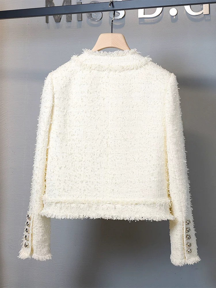 Miss DG design high-end temperament small fragrance suit 2024 age-reducing western style short jacket and skirt