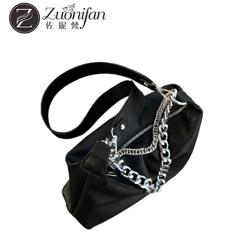 Bag ladies 2023 new high-end texture niche design chain bag large-capacity versatile one-shoulder Messenger bag