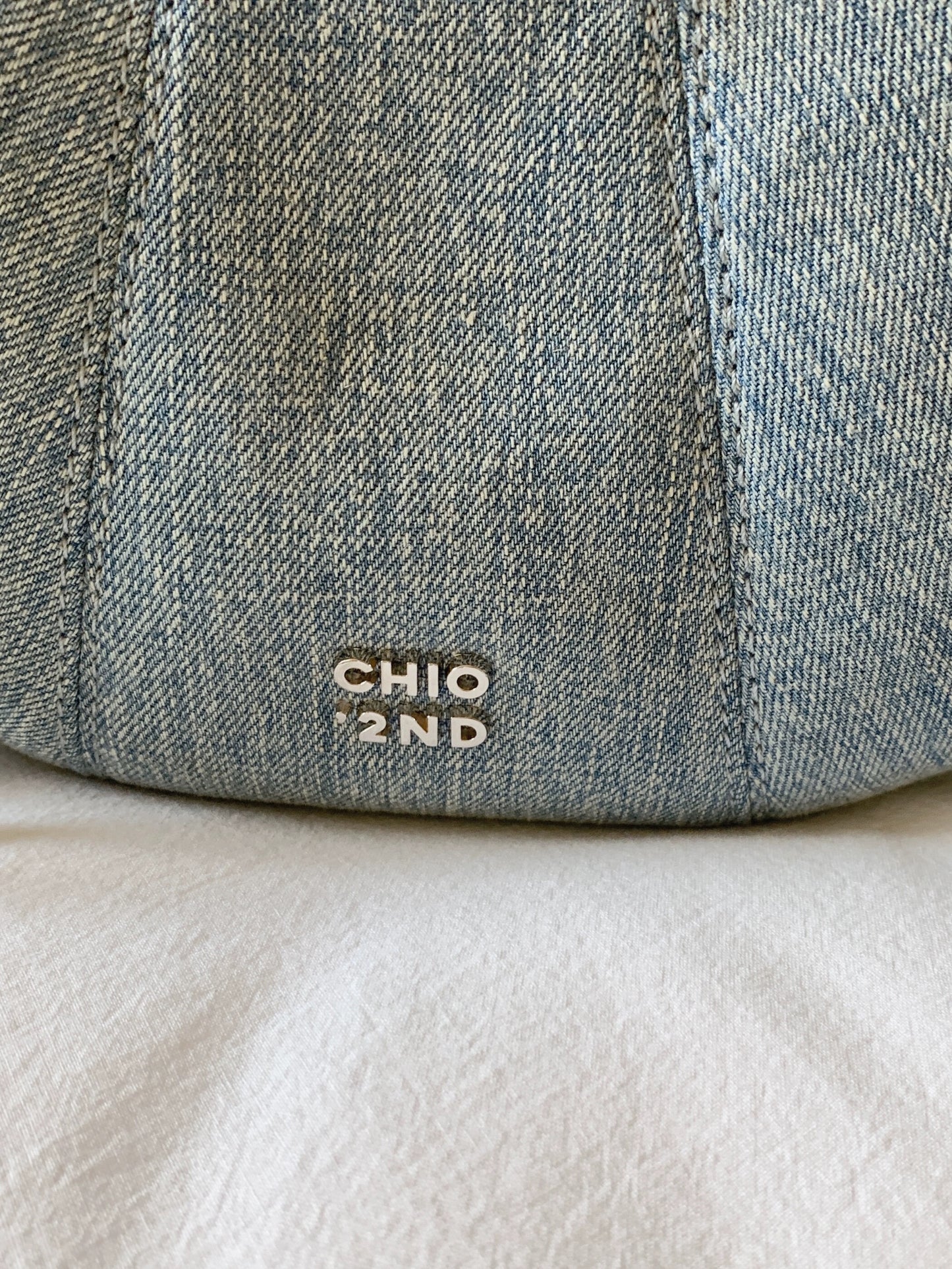 South Wind Chio2nd Zurich Street Corner Crescent Bag Original Niche Denim Blue Shoulder Messenger Bag Women's Croissant Bag