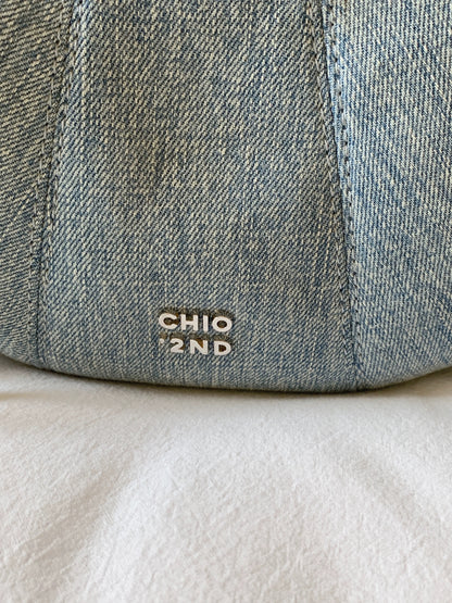 South Wind Chio2nd Zurich Street Corner Crescent Bag Original Niche Denim Blue Shoulder Messenger Bag Women's Croissant Bag