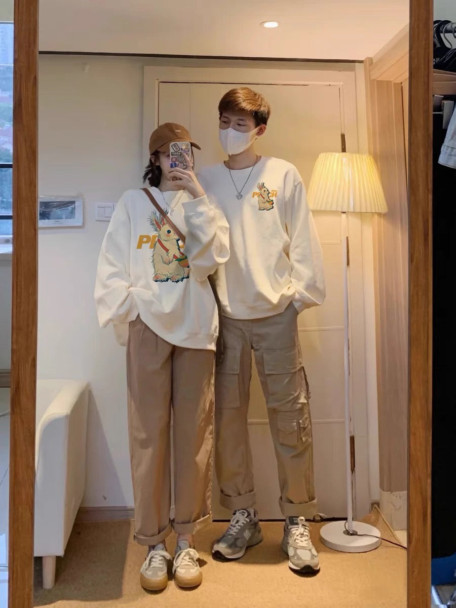 Different couple sweatshirt autumn and winter 2023 new style early autumn super hot special high-end outer suit for men (N0217)