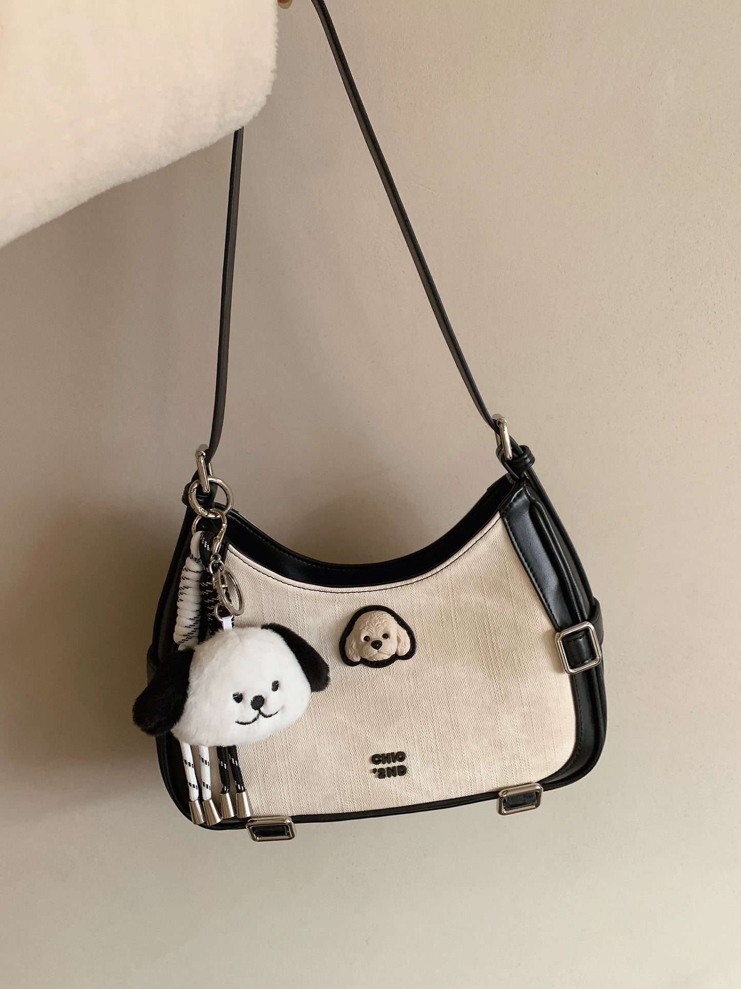 Nanfeng Chio2nd Bread Puppy Modern Track Tote Bag Women's High-end One-shoulder Crossbody Underarm Bag