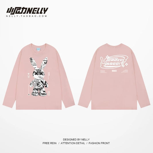 American cartoon cat print round neck short sleeve men and women summer 2025 couple pure cotton t-shirt half sleeve bottoming shirt trend