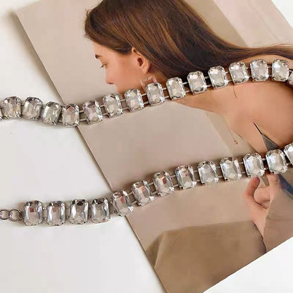 Waist chain female 2022 new rhinestone decoration high-end chain with skirt suit all-match casual jeans belt