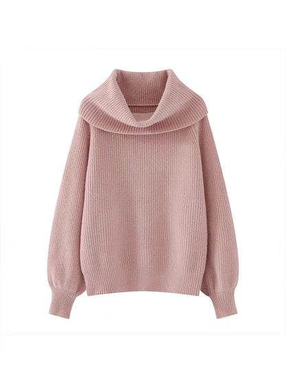 2023 New Turtleneck Sweater Women's Autumn and Winter Korean Style Loose Pullover Lazy and Versatile Outerwear Bottoming Sweater (B5910)
