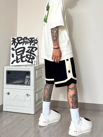 American high street shorts men's summer hip-hop trendy sports pants ins fashion brand versatile loose casual mid-length pants