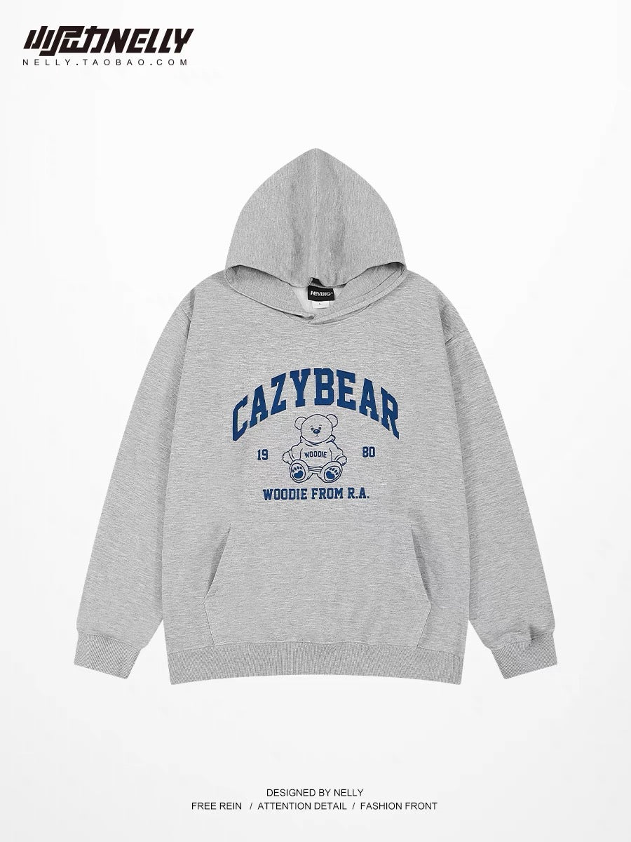 Heavyweight autumn hooded sweatshirt for men, spring and autumn trendy brand, versatile teenagers, oversize American tops, loose jackets