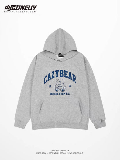 Heavyweight autumn hooded sweatshirt for men, spring and autumn trendy brand, versatile teenagers, oversize American tops, loose jackets