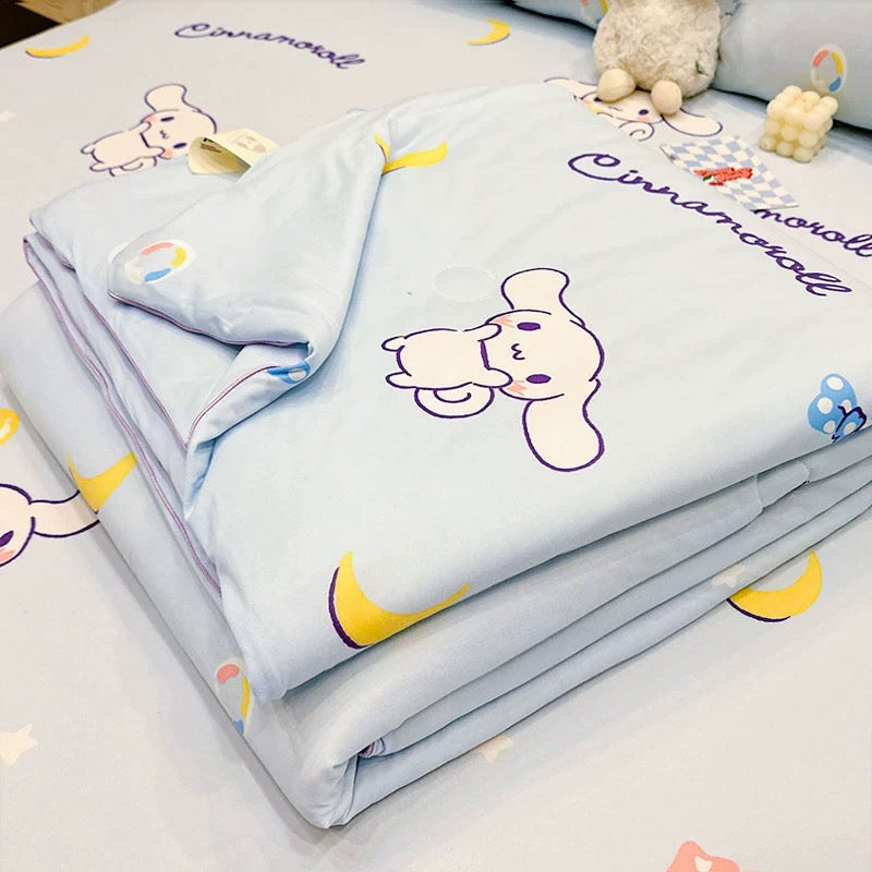 Class A soybean fiber knitted cotton summer cool quilt machine washable summer children's thin quilt spring and autumn summer air conditioning quilt