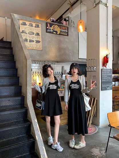 Ms. Zhang's plus size women's clothing slim design simple waist mid-length dress long-sleeved bestie sweatshirt autumn (D309)
