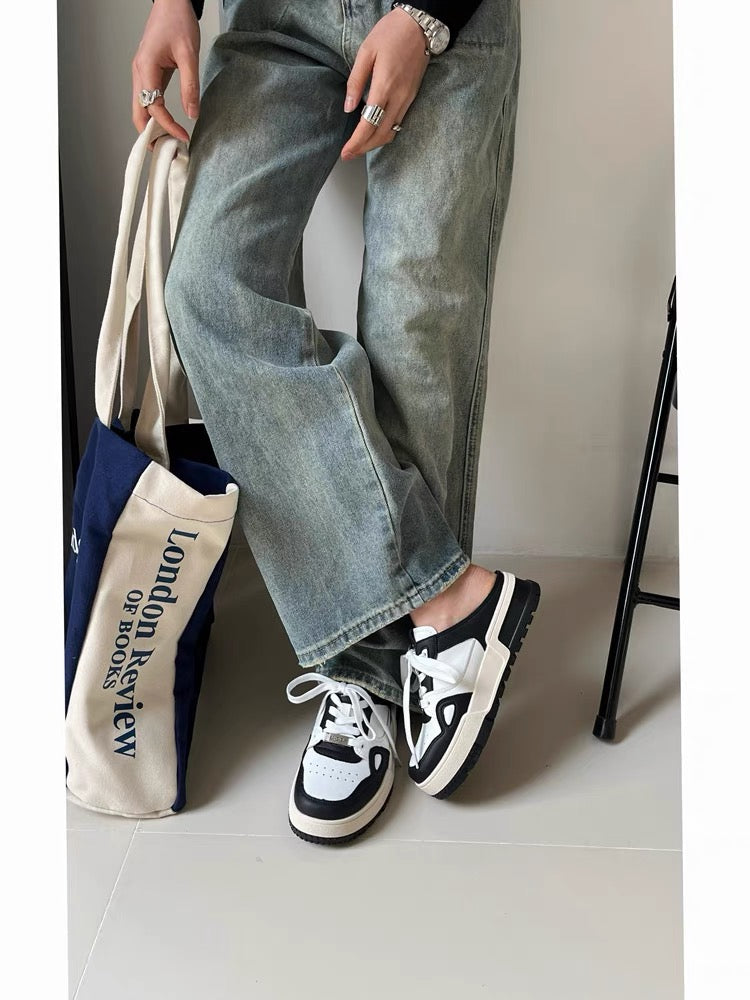 Genuine leather toe-toe white shoes for women 2023 spring new style flat-soled lazy half-slippers for outer wear soft-soled versatile casual sneakers