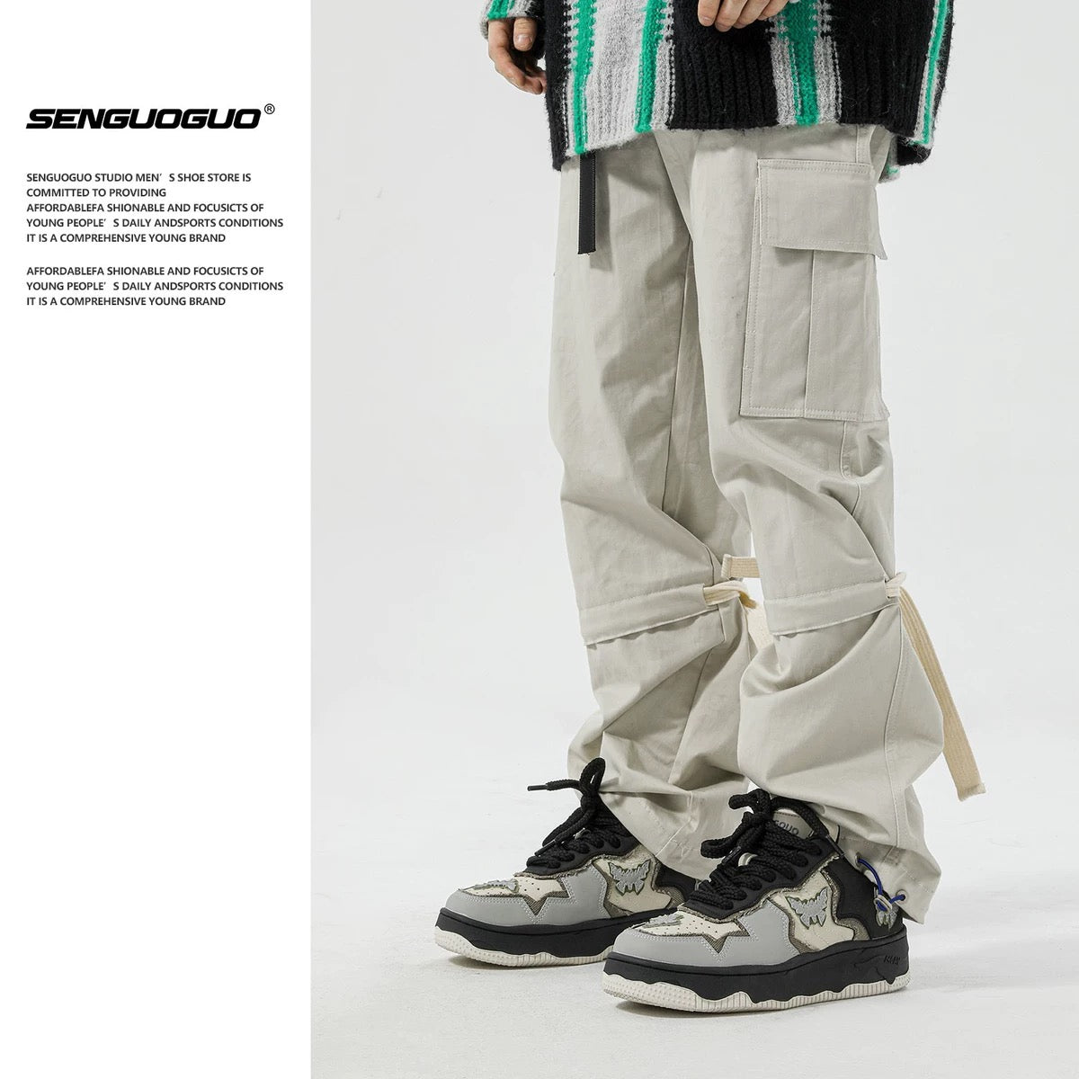 Senguoguo bat or butterfly sneakers 2023 autumn new couple casual sports niche shoes men's trendy shoes