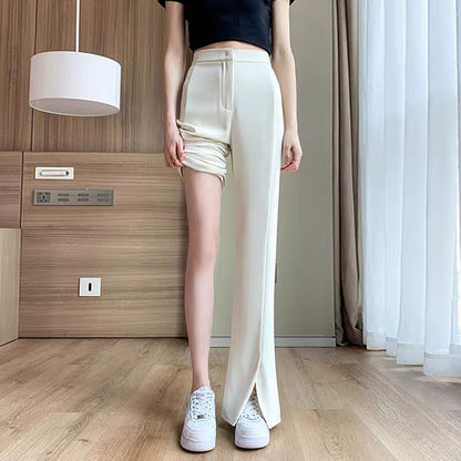 Pants Women's Autumn Ice Silk Thin Suit Pants Loose Drape Slightly Rai Lee Nhi Boutique Pants Women's Autumn Ice Silk Thin Suit Pants Loose Drape Slightly Rai Lee Nhi Boutique