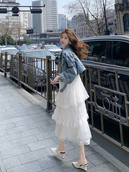 Guoguojia white suspender dress for women summer 2024 new skirt seaside vacation suspender skirt super fairy