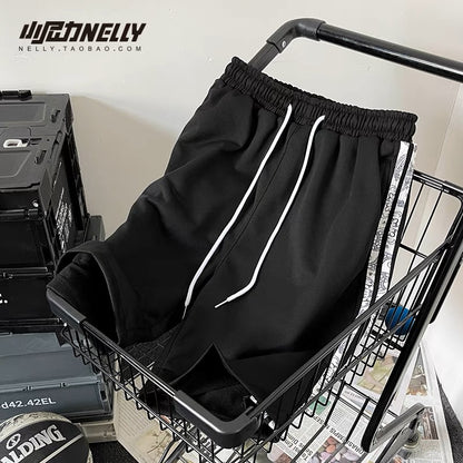 Summer cashew flower sports shorts men's trendy loose ins versatile couple thin outer wear casual mid-length pants