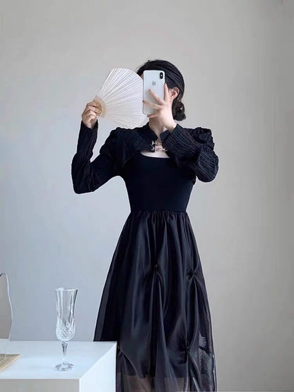 New autumn clothing, a complete set of women's clothing suits, new fashion, foreign style, high-end temperament, salt-based wear, Internet celebrity two-piece set
