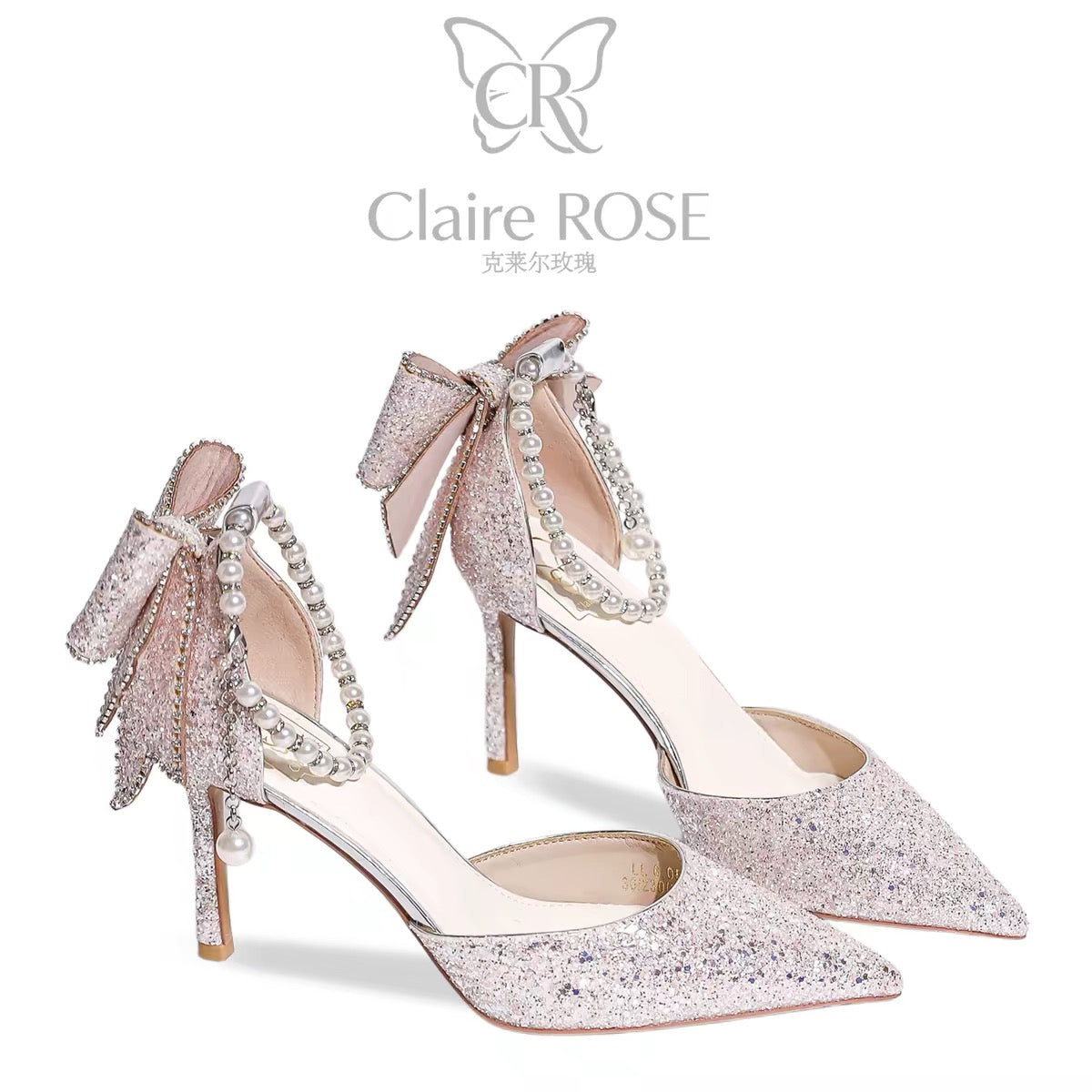 Claire Rose "Princess Crown Coronation" Gift Set – Pink Crystal High-Heel Shoe (Birthday/Coming-of-Age Gift for Her)