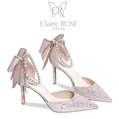 Claire Rose "Princess Crown Coronation" Gift Set – Pink Crystal High-Heel Shoe (Birthday/Coming-of-Age Gift for Her)