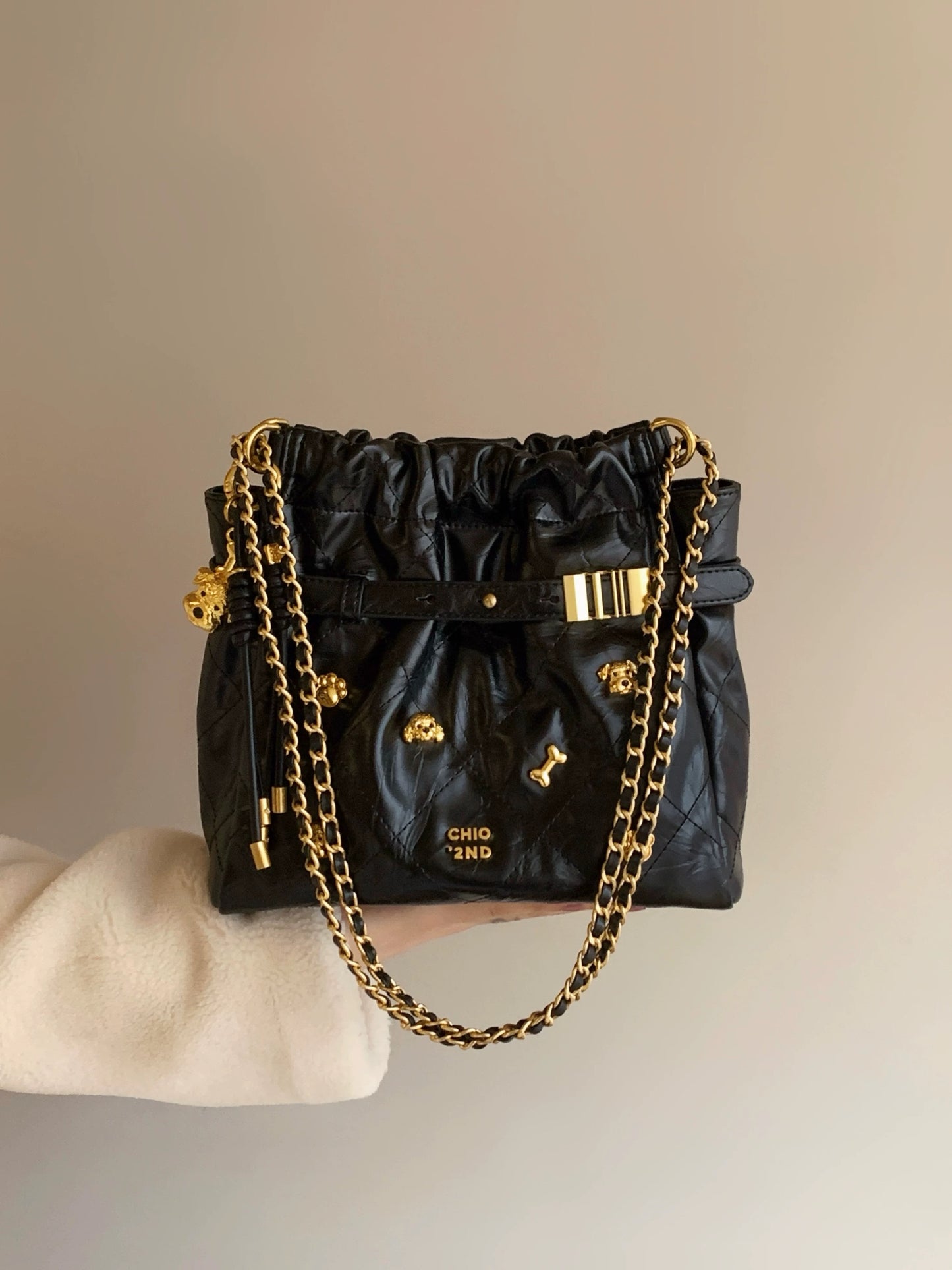 Nanfeng Chio2nd Ceir high-end leather series New Year party pillow bag red wedding bag handbag