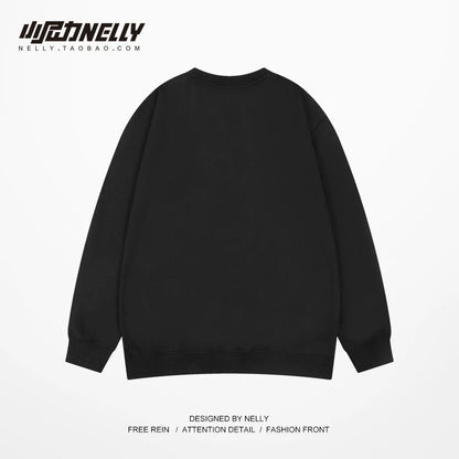 oversize sweatshirt men's heavyweight autumn ins fashion brand high street autumn clothes Zhongshan factory spring and autumn hooded long-sleeved t-shirt