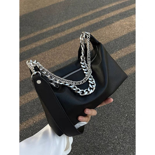 Bag ladies 2023 new high-end texture niche design chain bag large-capacity versatile one-shoulder Messenger bag