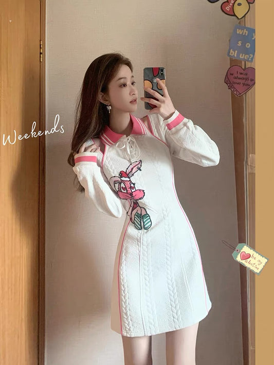 MUEL original◆French sweatshirt dress early spring women's 2023 new design niche temperament casual skirt T3494