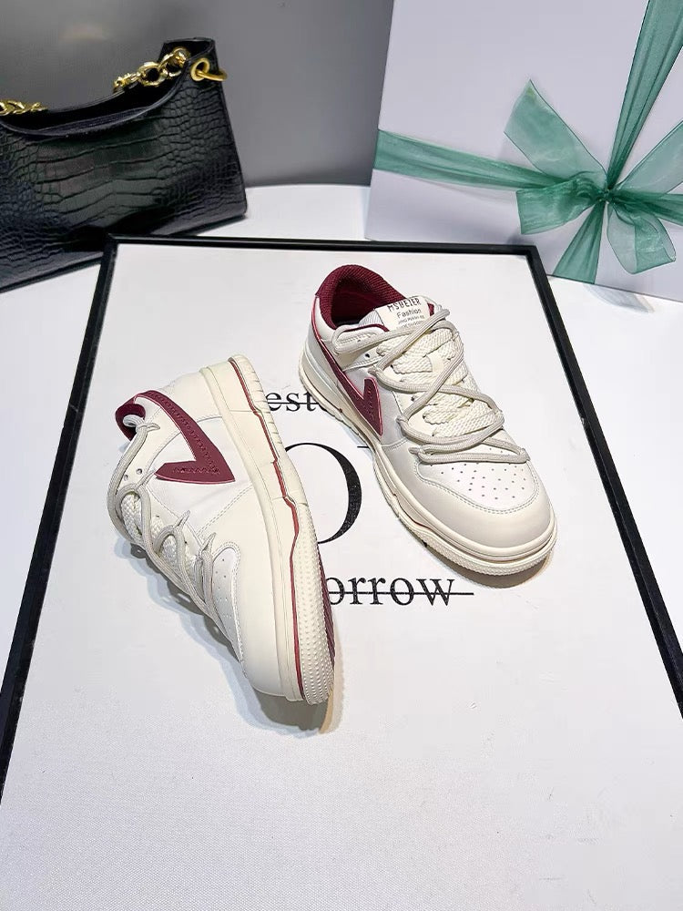 Uncle Jian's white shoes women's new spring and autumn all-match sports and casual shoes women's summer thick-soled sneakers for women (S0127)